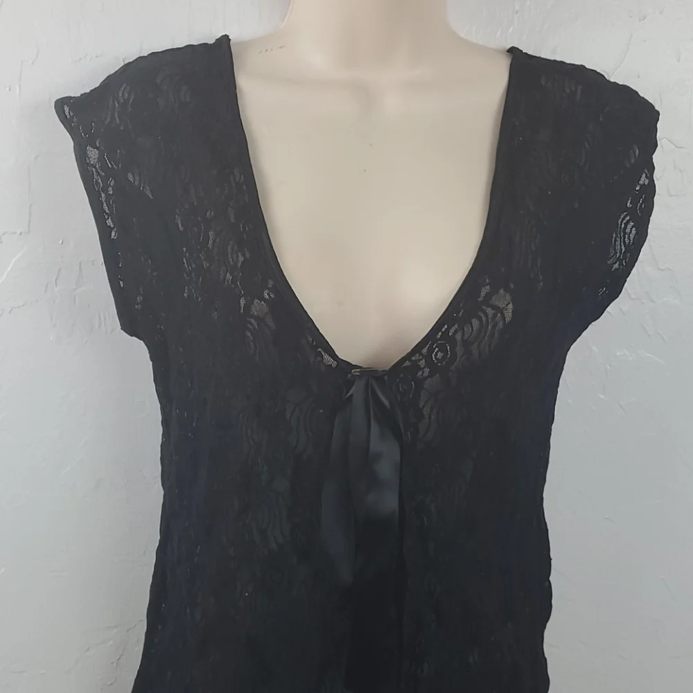 Vintage Undercover Wear black lace lingerie women size M